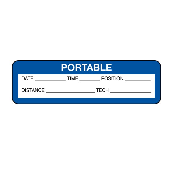 Nevs Portable Exam Labels - Date Time Position 7/8" x 3" X-7253 - main